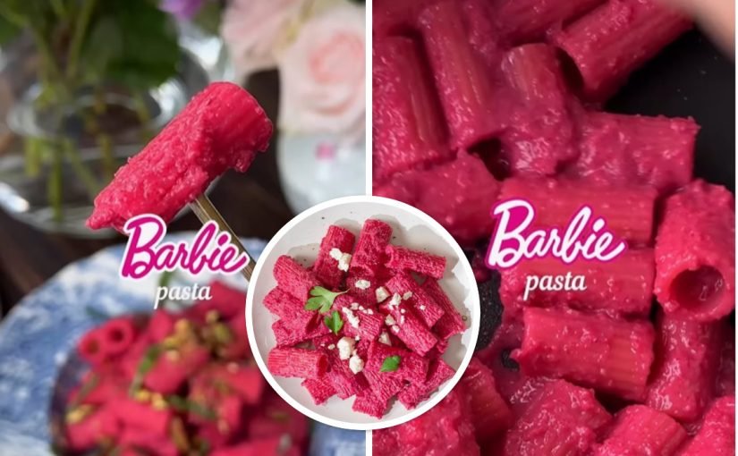Як приготувати яскраво-рожеву пасту як у Барбі (відео) ➤ Prozoro.net.ua