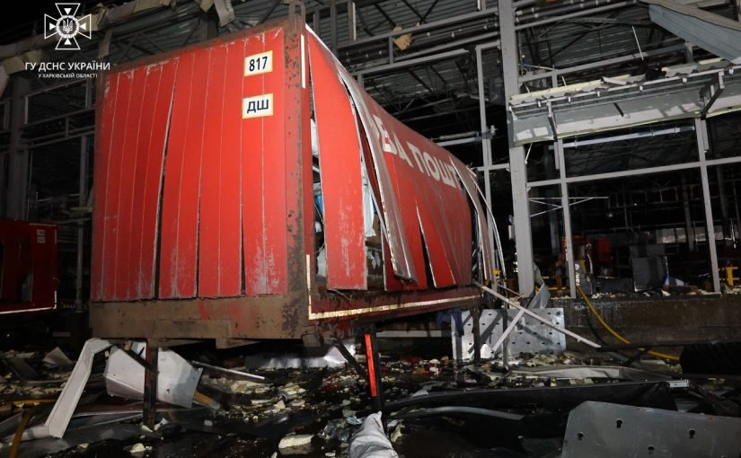 Нова пошта показала фото вантажівок зі зруйнованого термінала ➤ Prozoro.net.ua