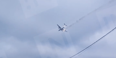 На відео потрапило падіння літака ІЛ-76 в росії