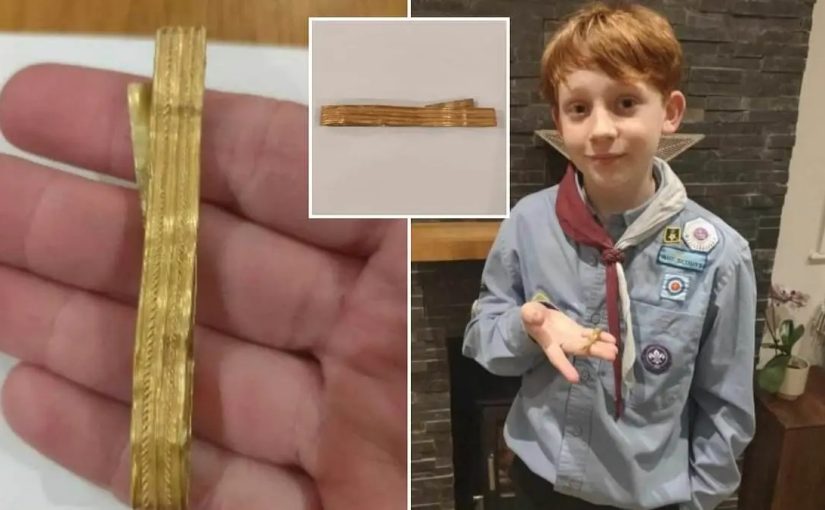 Хлопчик знайшов у полі золотий римський браслет, якому 2000 років  ➤ Prozoro.net.ua
