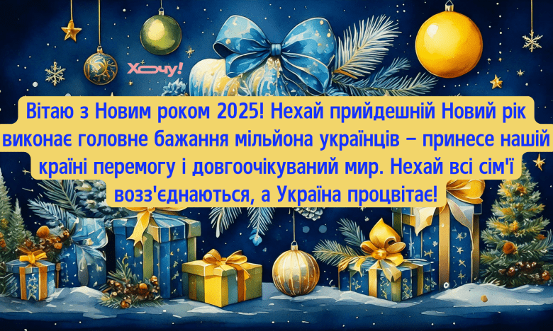 З Новим роком 2025 - привітання з Новим роком