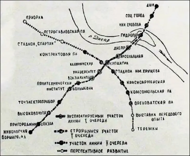 Як у 1962 році планували розбудовувати метро в Києві: карта з минулого