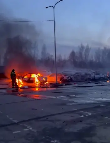 Наймасованіша атака дронів на Москву: фото і відео