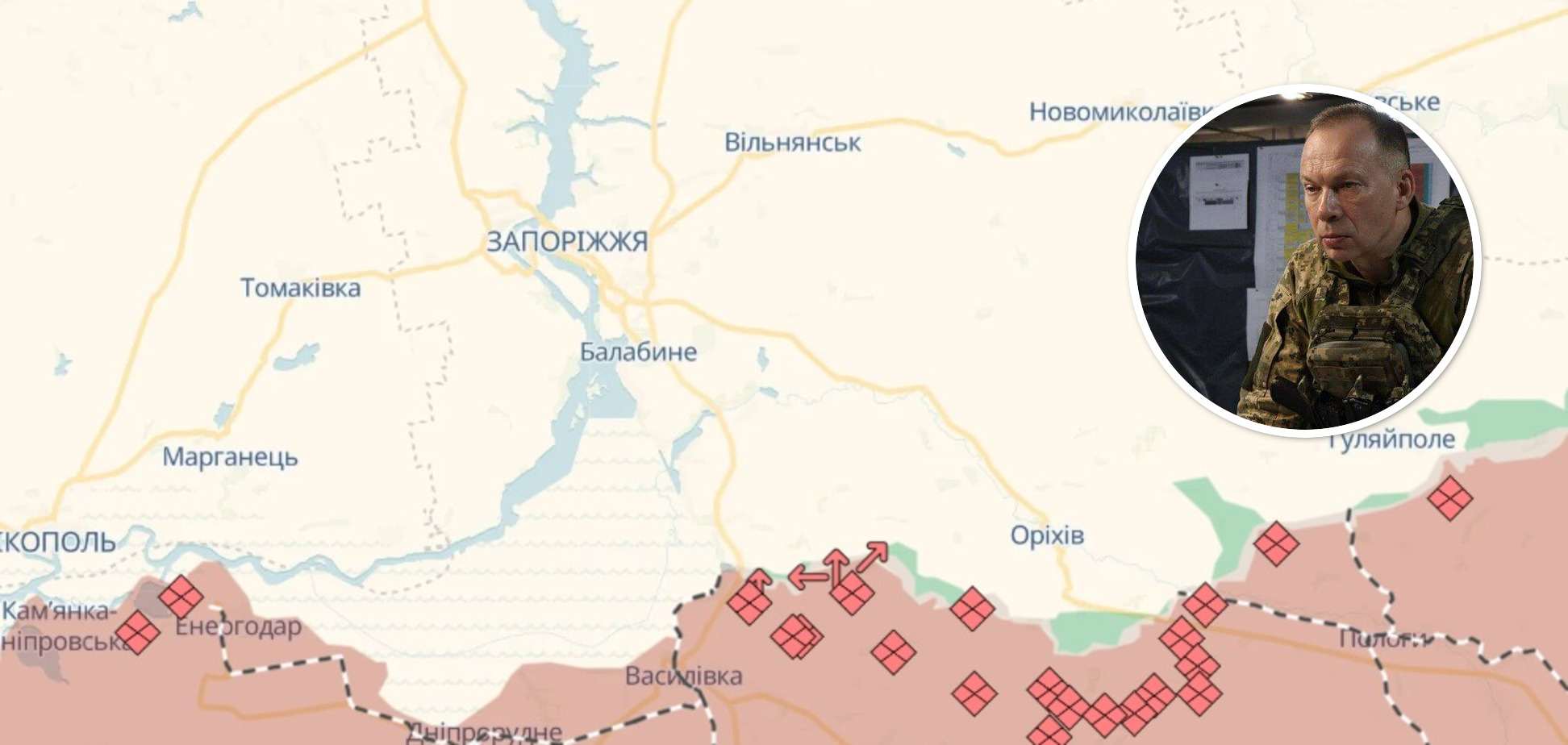 Росія посилила наступ в Запорізькій області — Сирський