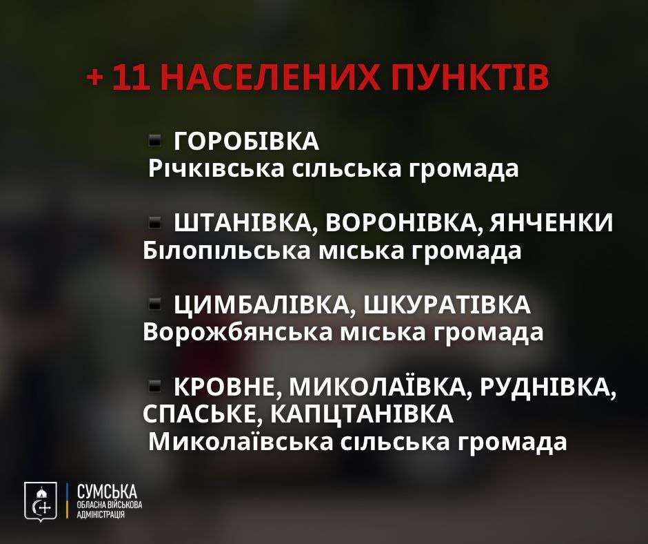 Сумська область,Евакуація на Сумщині,примусова евакуація Сумська область Евакуація на Сумщині