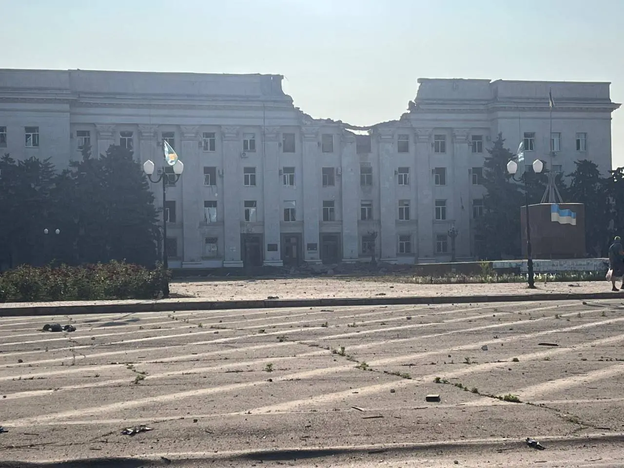 КАБ влучив в будівлю ОВА