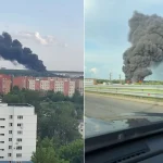 Масштабна пожежа з вибухами у Підмосков’ї: вогонь охопив склад паливних матеріалів ➤ Prozoro.net.ua