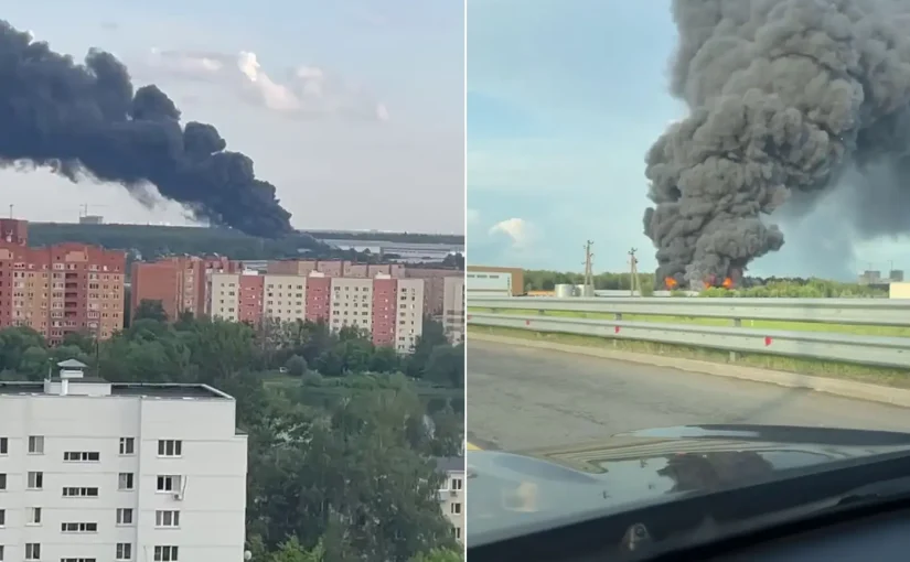 Масштабна пожежа з вибухами у Підмосков’ї: вогонь охопив склад паливних матеріалів ➤ Prozoro.net.ua