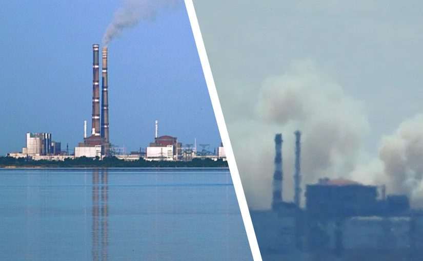 Над Запорізькою АЕС помічені стовпи диму (фото) ➤ Prozoro.net.ua