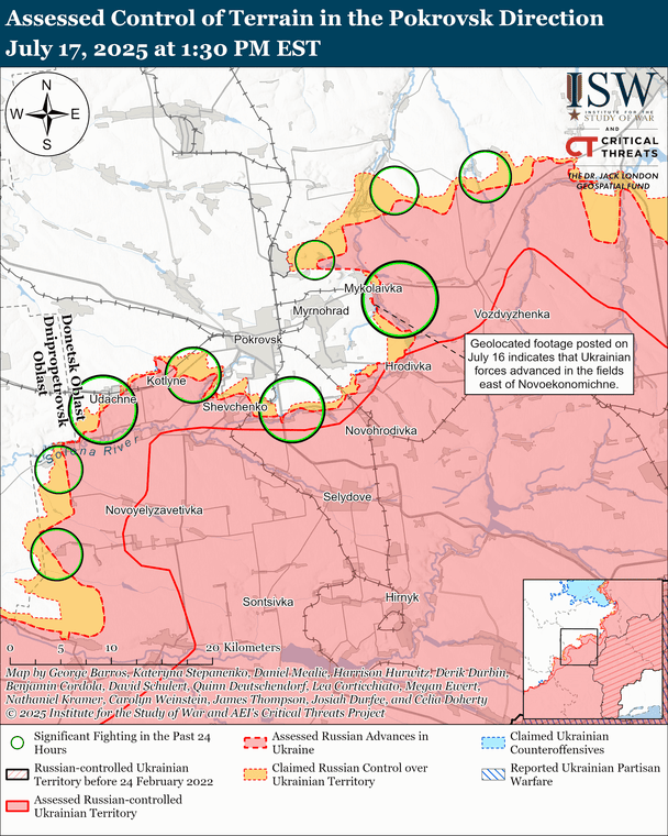 ЗСУ,Бої на Покровському напрямку карта,ISW ЗСУ Бої на Покровському напрямку карта