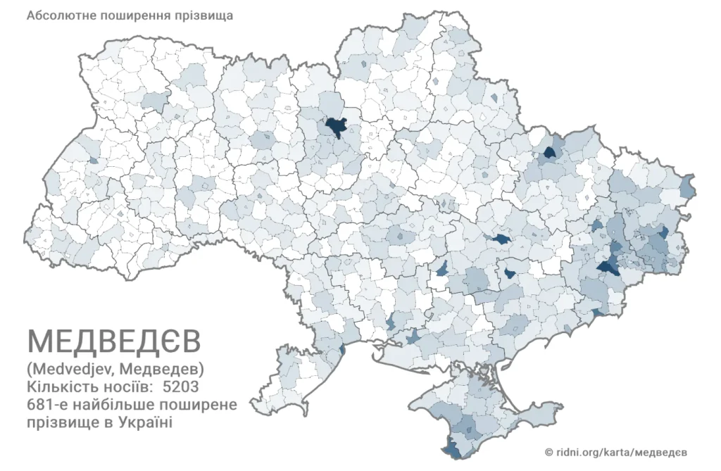 Прізвище Медведєв