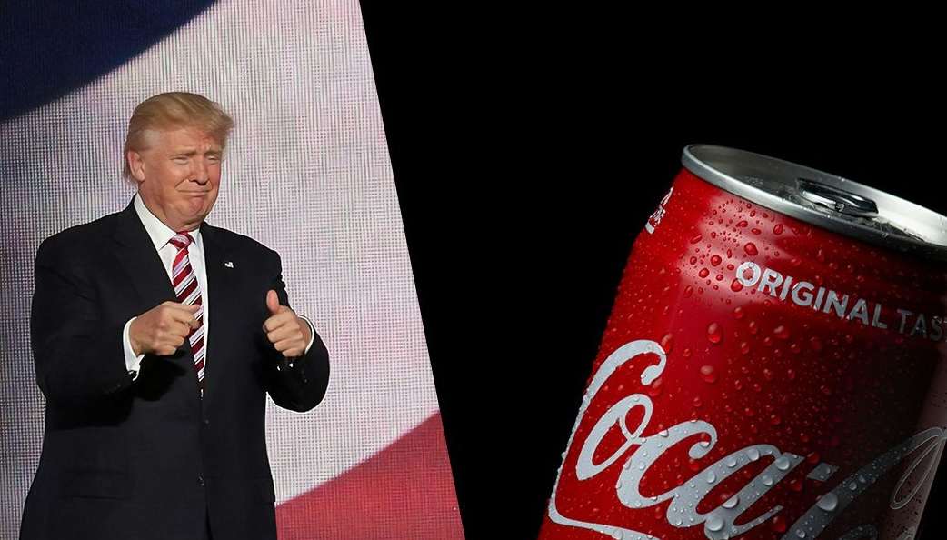 Трамп вважає, що Coca-Cola змінила рецепт на його прохання