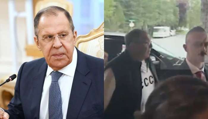 Лавров прилетів на Аляску у светрі з провокативним написом (відео) ➤ Prozoro.net.ua