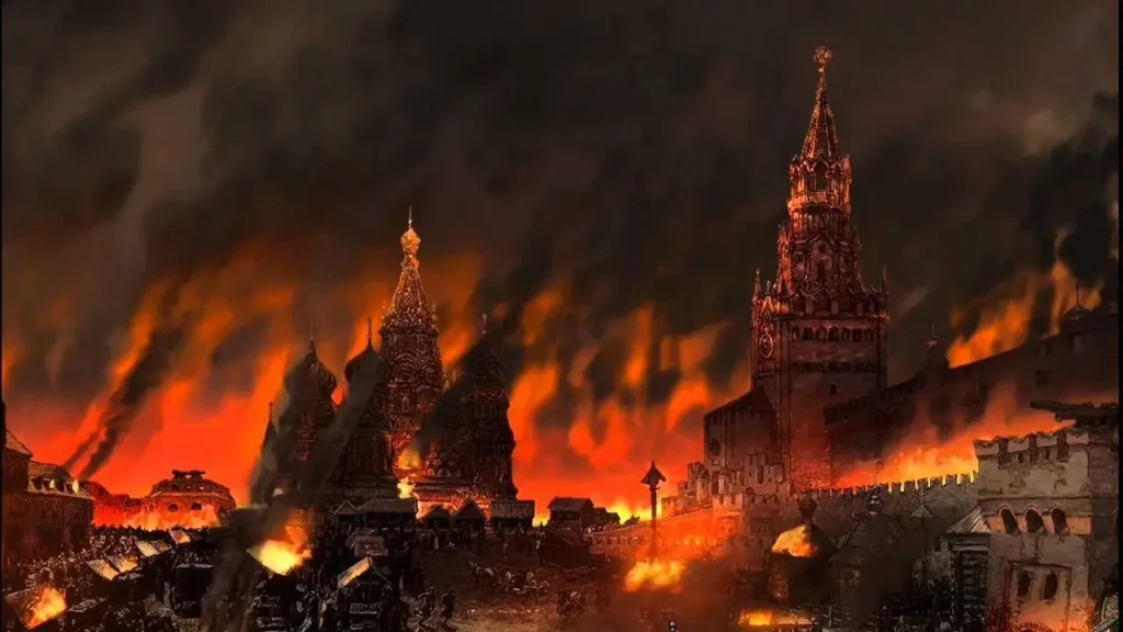 москва горить