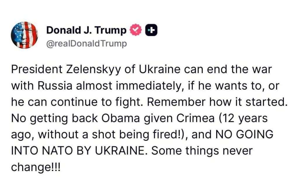 Трамп про Крим і НАТО