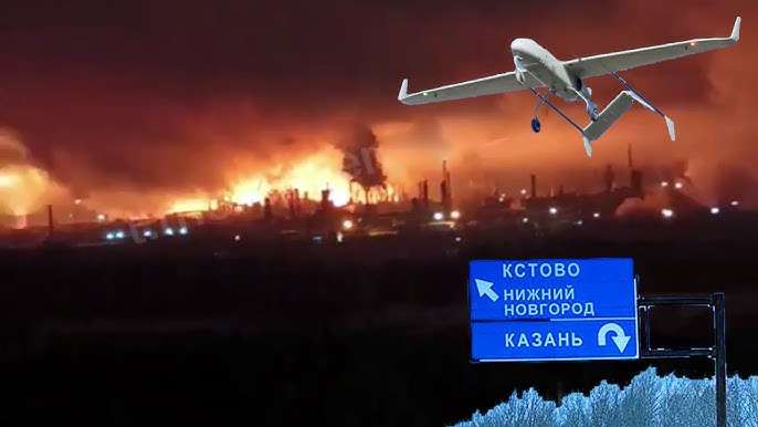 Дрони атакували черговий НПЗ у РФ: палало в Кстові (відео) ➤ Prozoro.net.ua